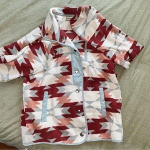 Trendy Geometric Print Jacket